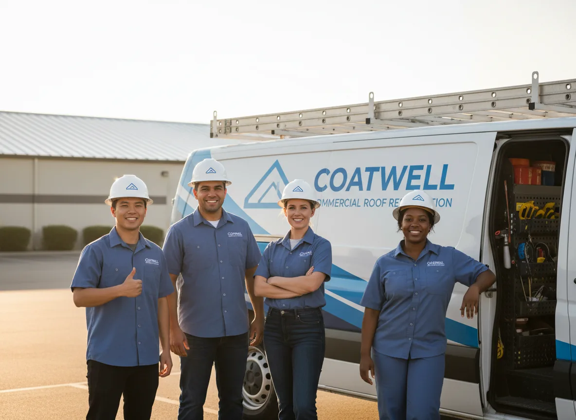 Commercial roof coating company in Sentinel, OK