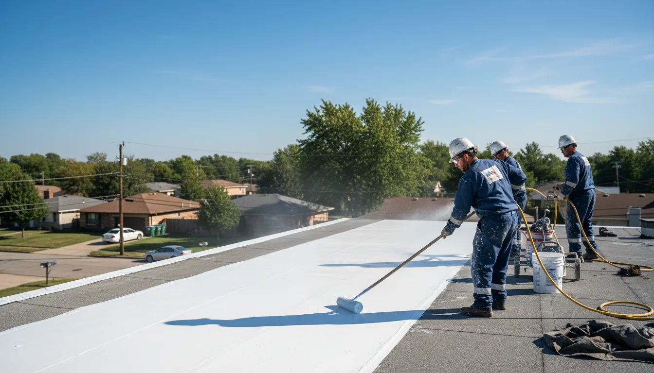 Commercial roof coating in Sentinel, OK near me